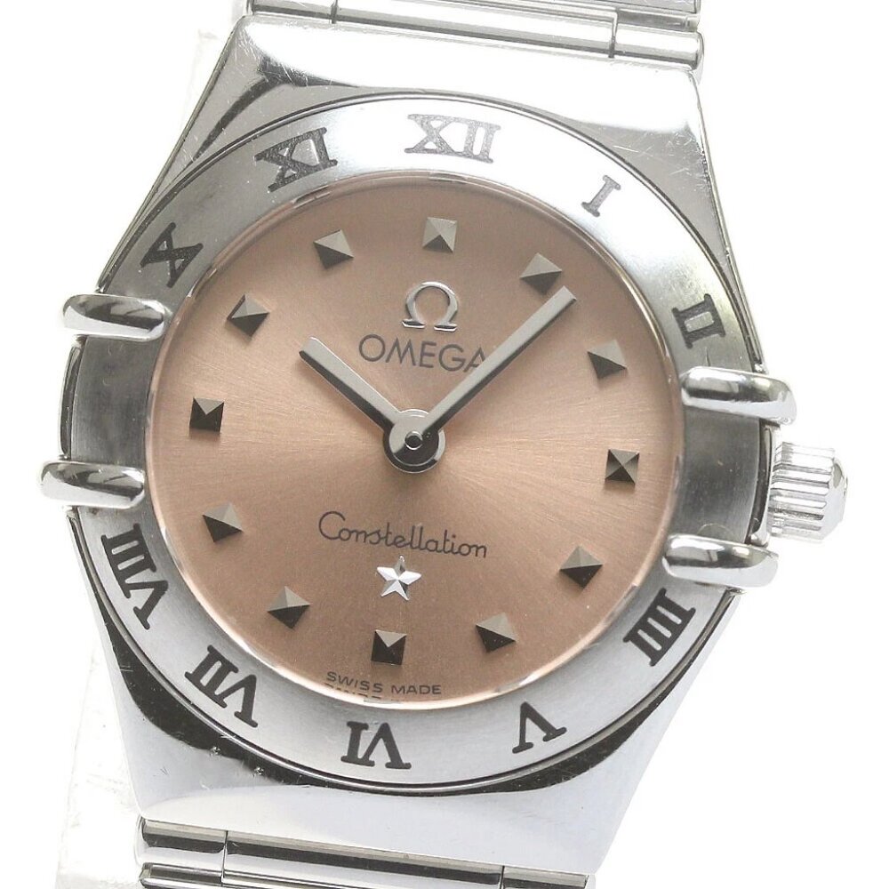 OMEGA Constellation Mini My Choice pink Dial Quartz Ladies Watch_850115